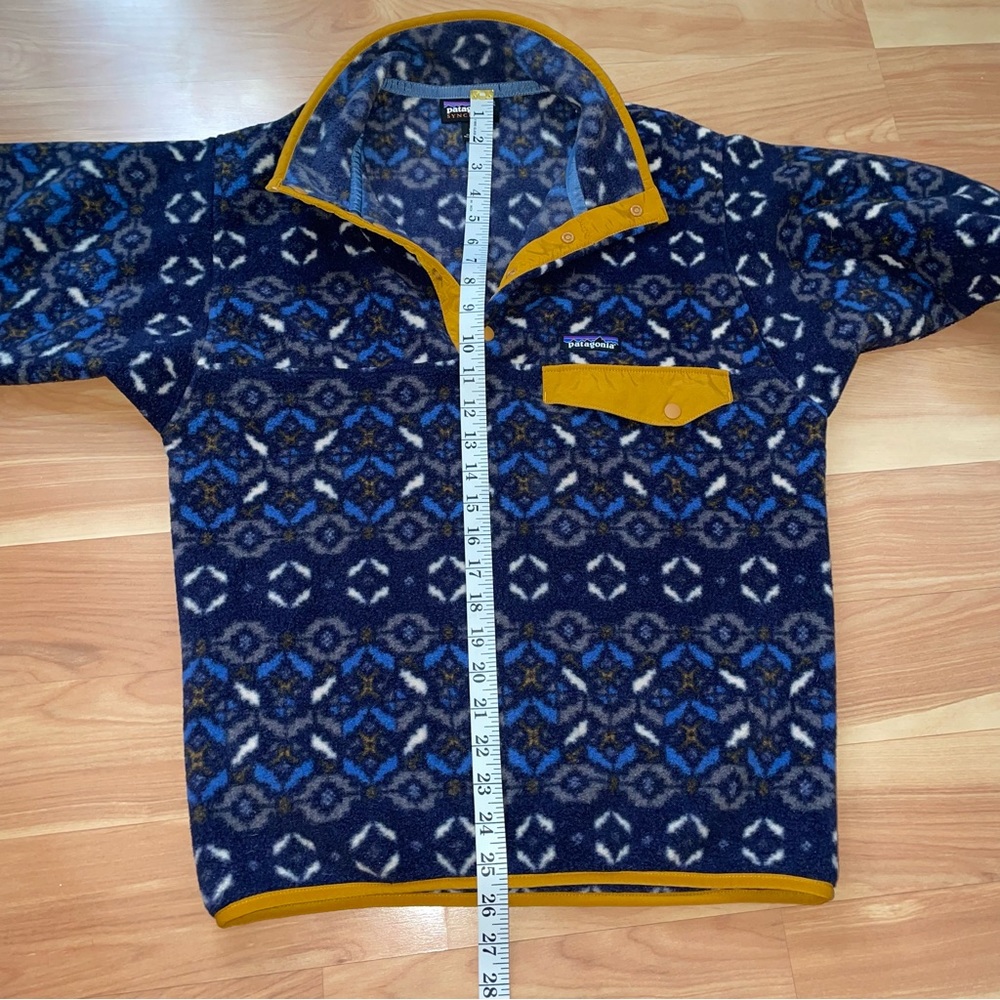 Patagonia Synchilla fleece Snap T Pullover blue Tundra Cluster half zip size XS - Picture 7 of 16